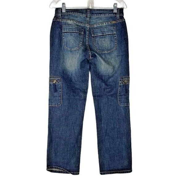 Vera Wang Simply Vera Women's Straight Leg Jeans Size 2 Medium Wash Blue Denim - Picture 2 of 7